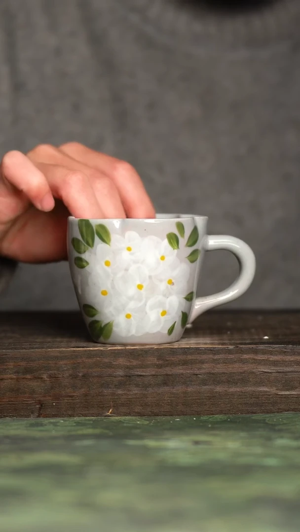 【闪购商品】杯青诗手工手绘瓷器