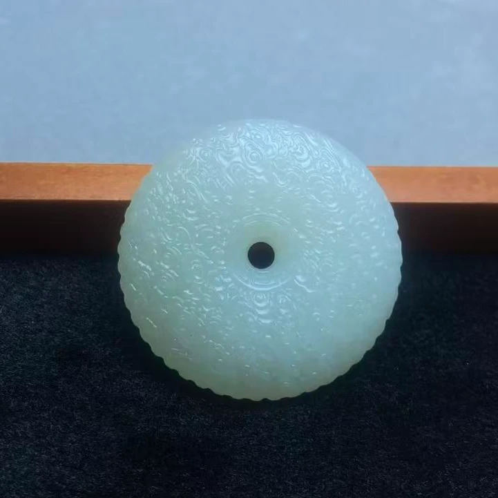 和田玉祥云平安扣V026