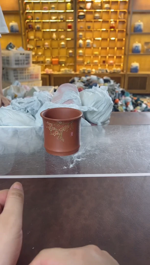 瓷片 鸣盏居11111111紫砂主人杯