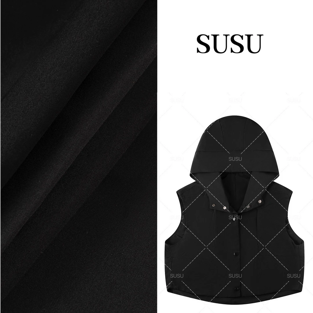 SuSu-2025新款工装连帽经典百搭马甲