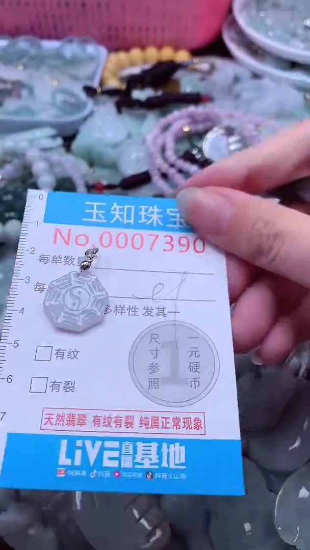 翡翠未镶嵌吊坠(不含链)7390