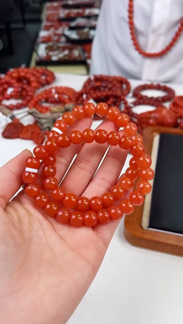 【闪购商品】南红玛瑙滴水洞老型手串9+未镶嵌（多样式发其一）