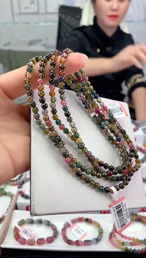 未镶嵌手串碧玺多样性发一条