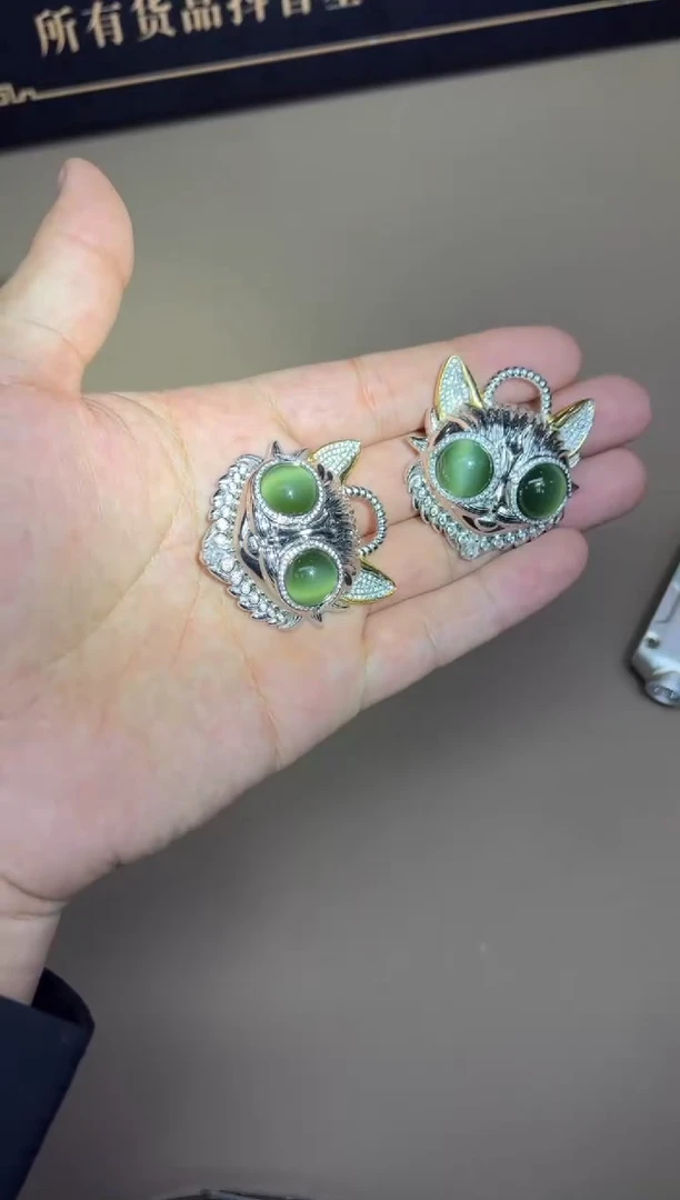 银S925镶嵌和田玉挂件8007多样性发货拍一发一