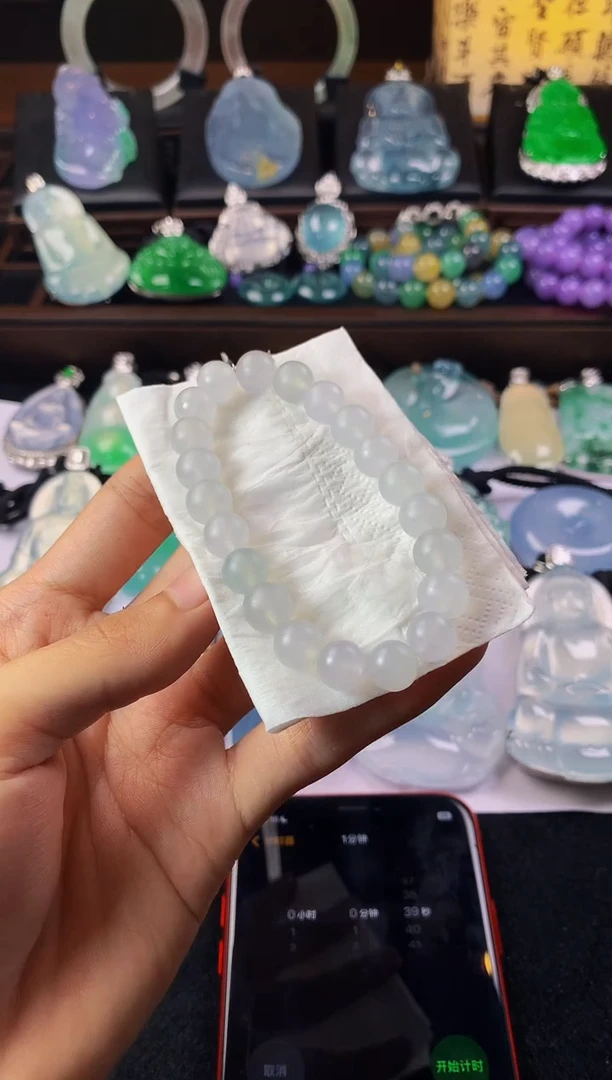 定制翡翠未镶嵌白****～5004毛货不退不换