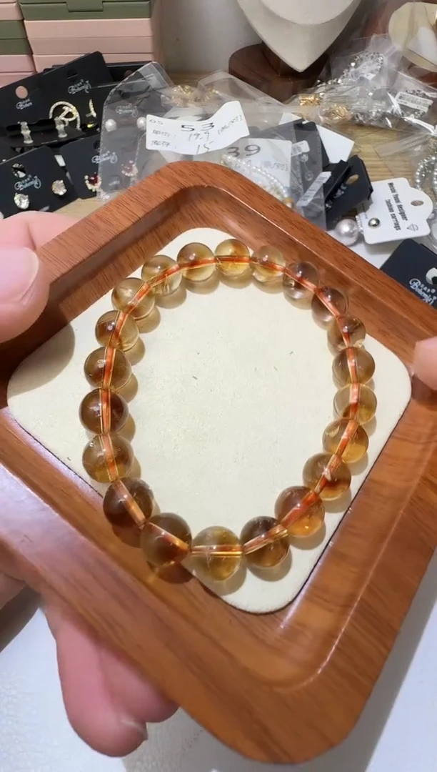 【闪购商品】黄晶手链未镶嵌水晶手链A178