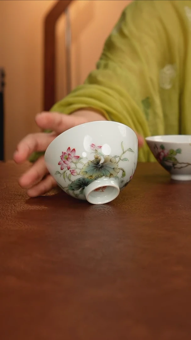 景德镇瓷器，青花瓷手绘茶具