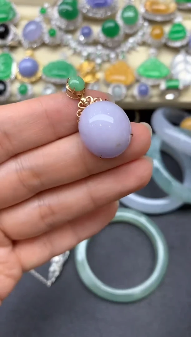 【闪购商品】翡翠颈饰18K金镶嵌211-中国好珍宝