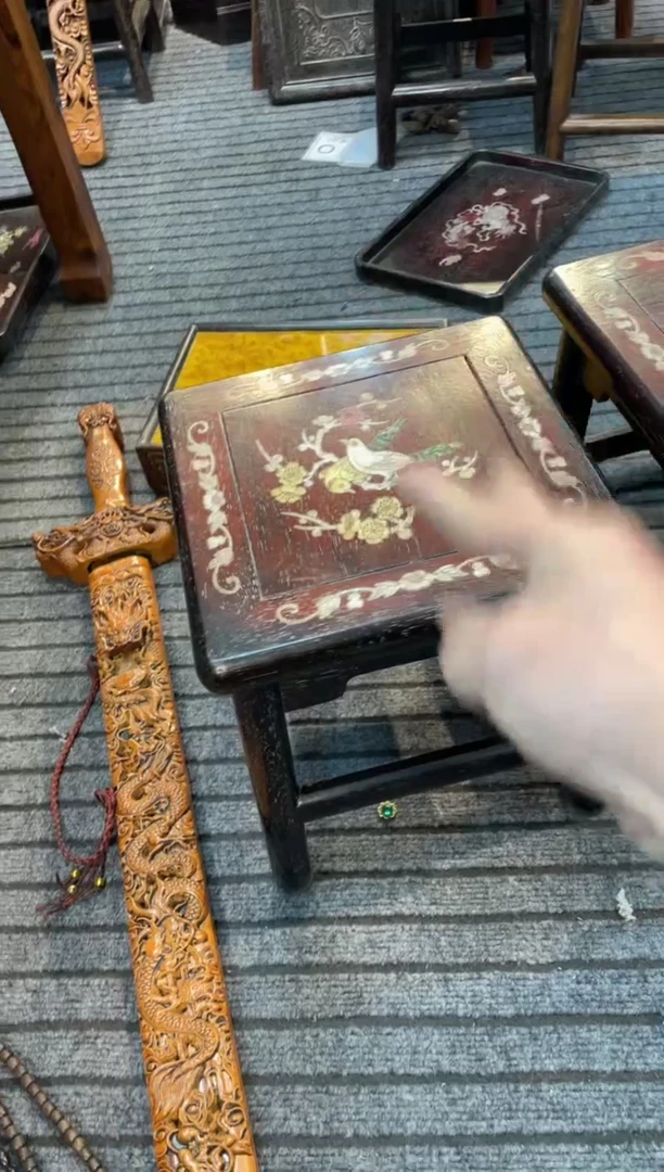 【闪购商品】木紫檀彩贝富贵等