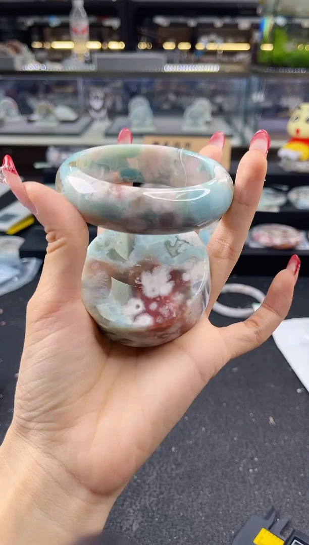 未镶嵌手镯石英质玉圈口（赠品镯心）