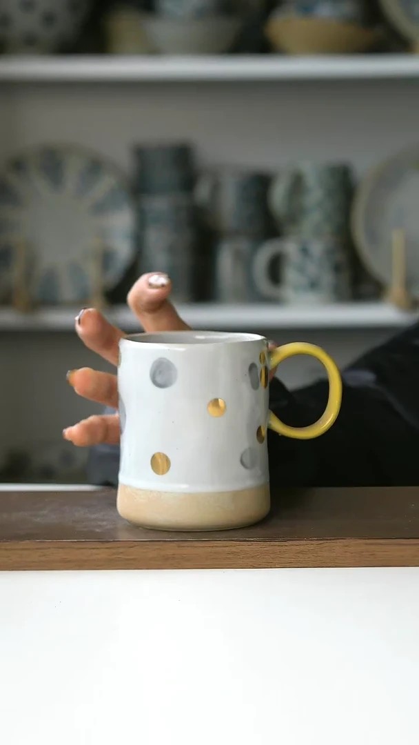 【闪购商品】陶瓷062粗陶马克杯微瑕@4-2@