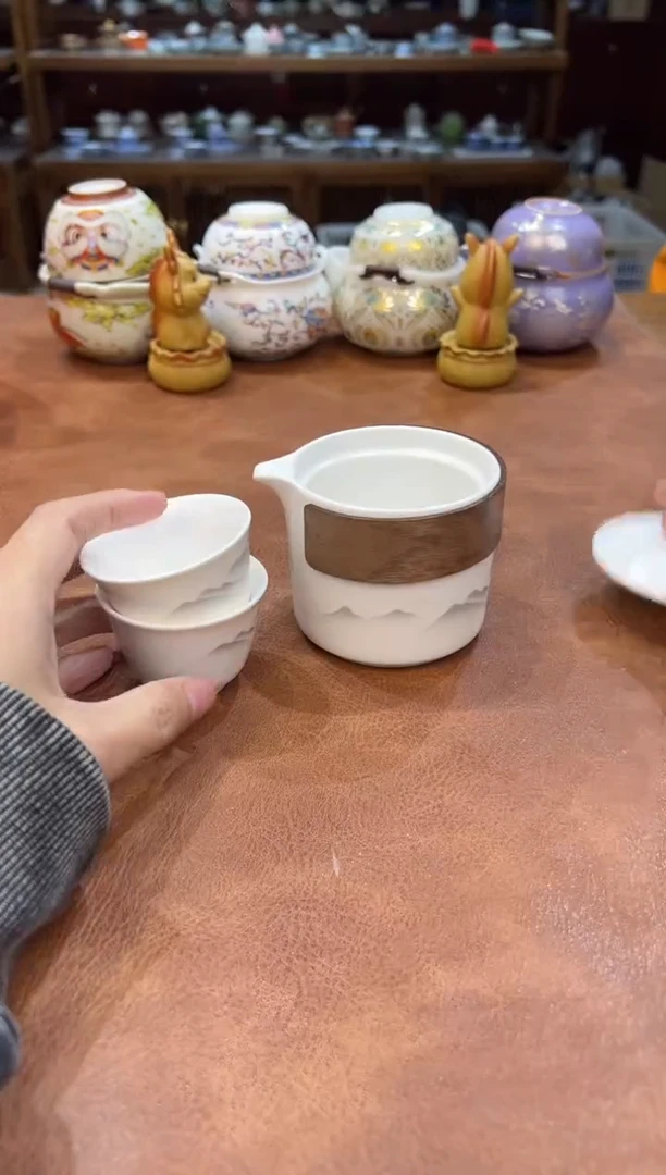 真的很便宜会开片的旅行茶具