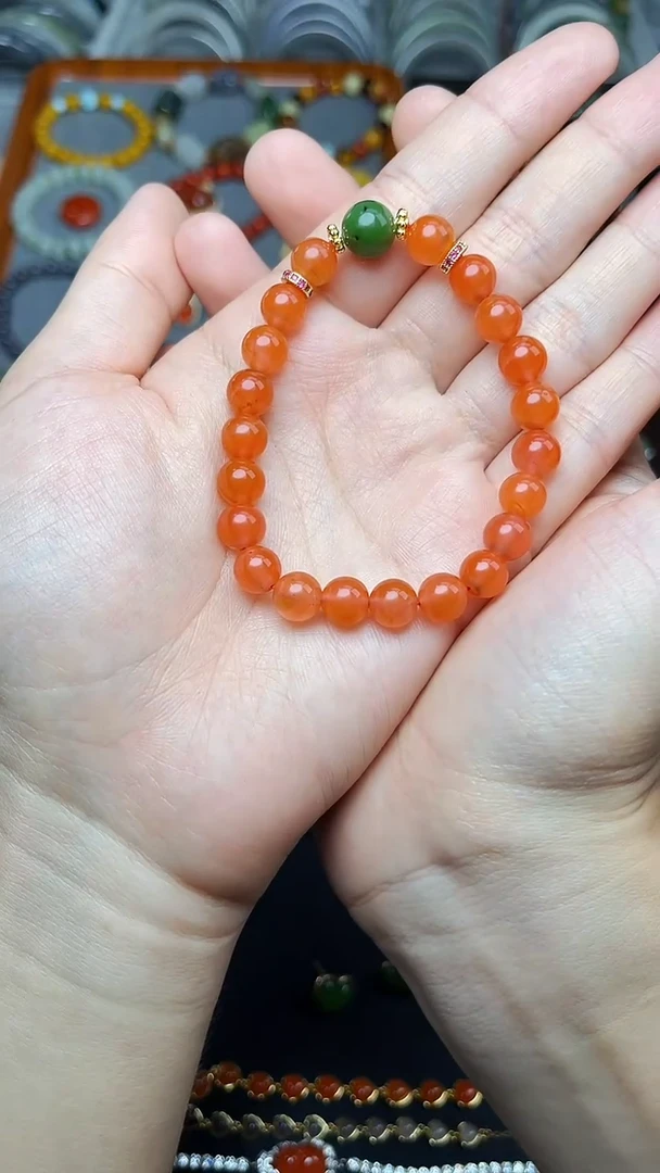 未镶嵌手串南红玛瑙手串  06