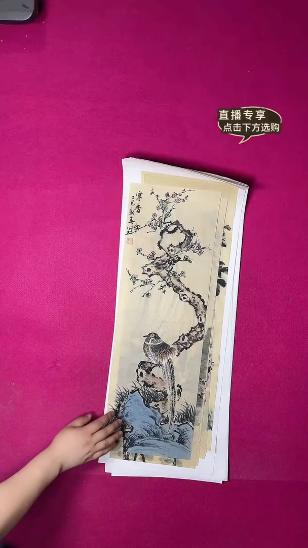 国画1平尺花鸟作品