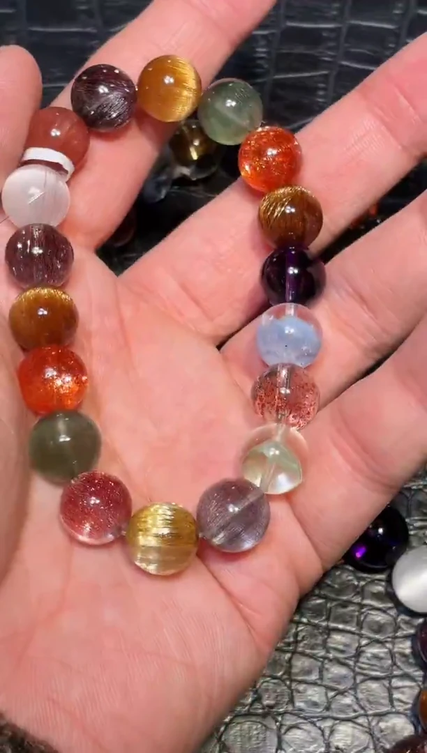 未镶嵌手链水晶空*单圈多宝A11