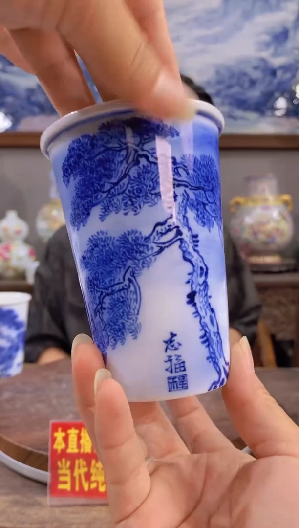 吴义松陶瓷联盟手绘陶瓷编码：8607