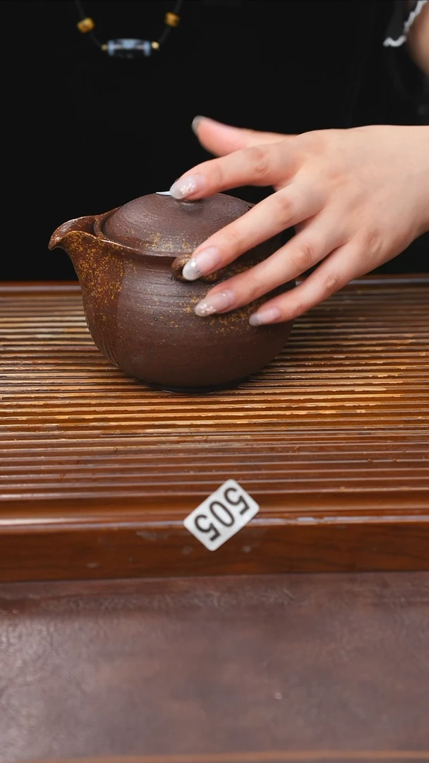 万古烧粗陶手工茶具-