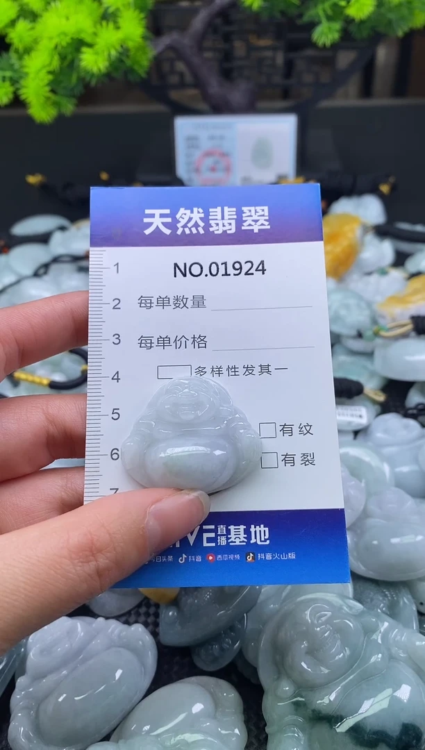 颈饰未镶嵌翡翠天然缅甸翡翠1924