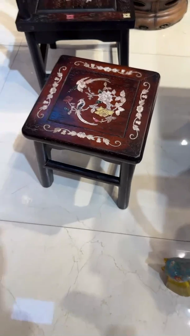 木木头款紫檀双鸟富贵凳298