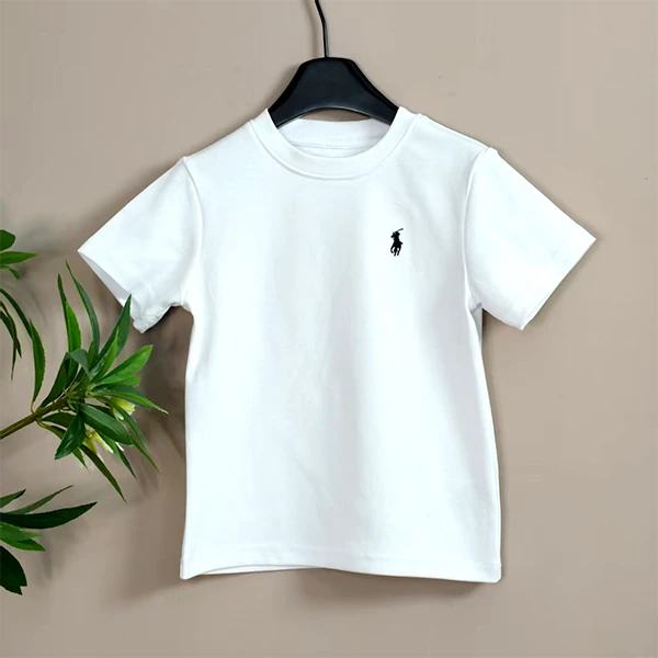 纯棉小马刺绣经典亲子装短袖春夏圆领新品T恤