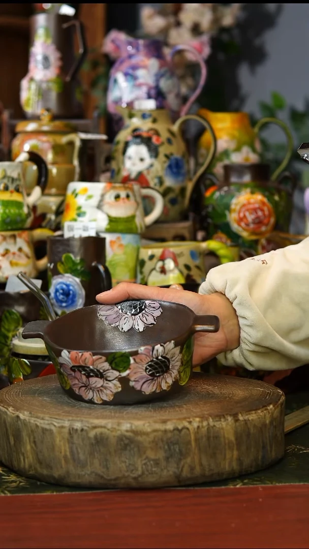 陶瓷152景德镇手工手绘釉下彩