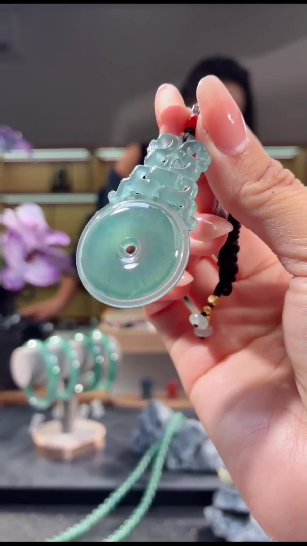 吊坠(不含链)未镶嵌翡翠平安扣（多样性发其一）