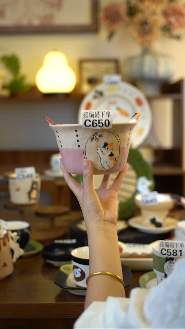 摆件C650 阿满屋手工手作陶瓷