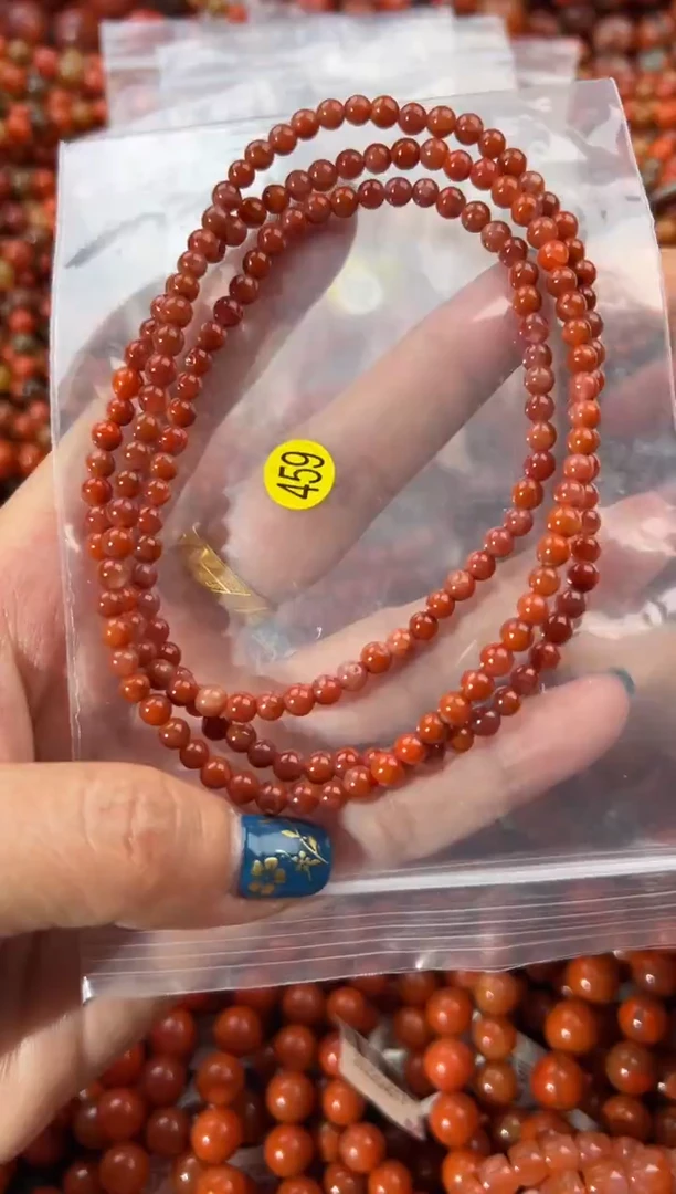 未镶嵌手串南红玛瑙4+