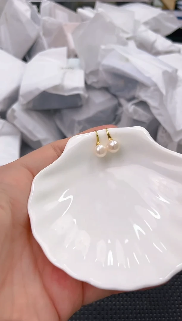 未镶嵌淡水珍珠耳饰ed1046