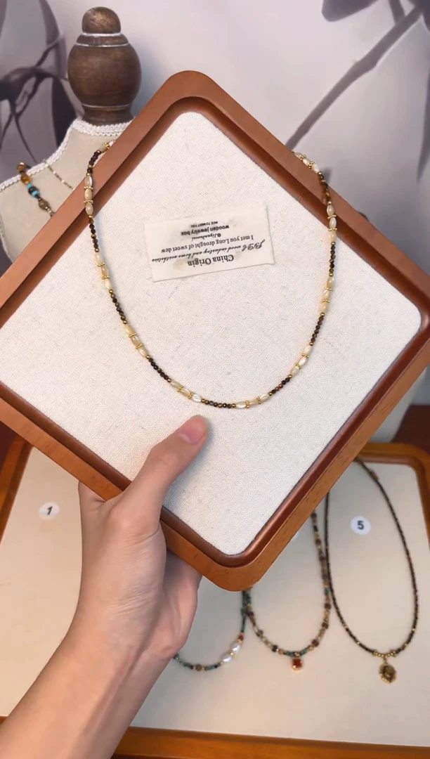 项链钛钢石英质玉1号