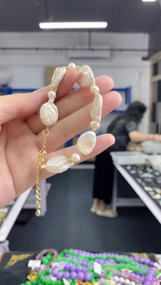 未镶嵌淡水珍珠手串多样性发其一颜色微差