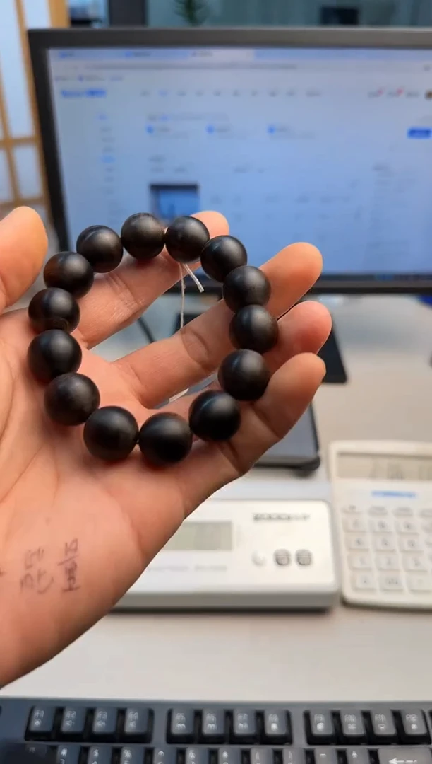 手串沉香文莱黑棋沉香43克