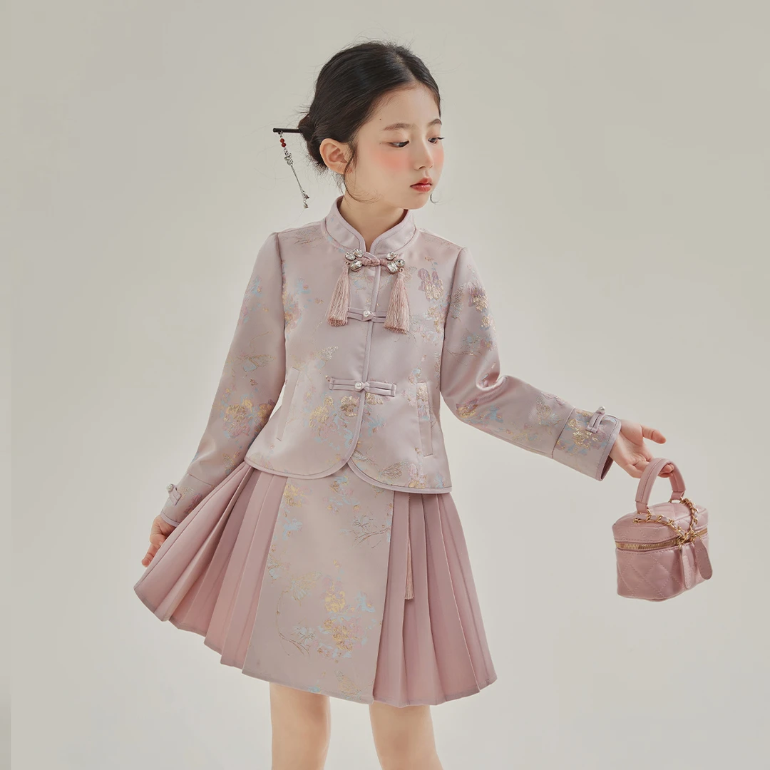 媛媛公主春季童装新中式国风刺绣外套13153R435