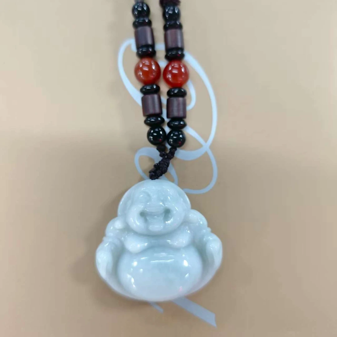 非金属玻璃吊坠 弥勒佛吊坠精致精美时尚百搭