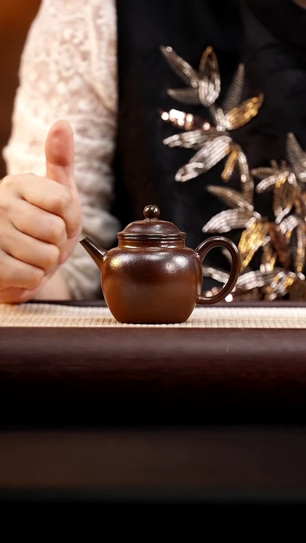 茶壶紫砂朱泥柴烧明式宫灯