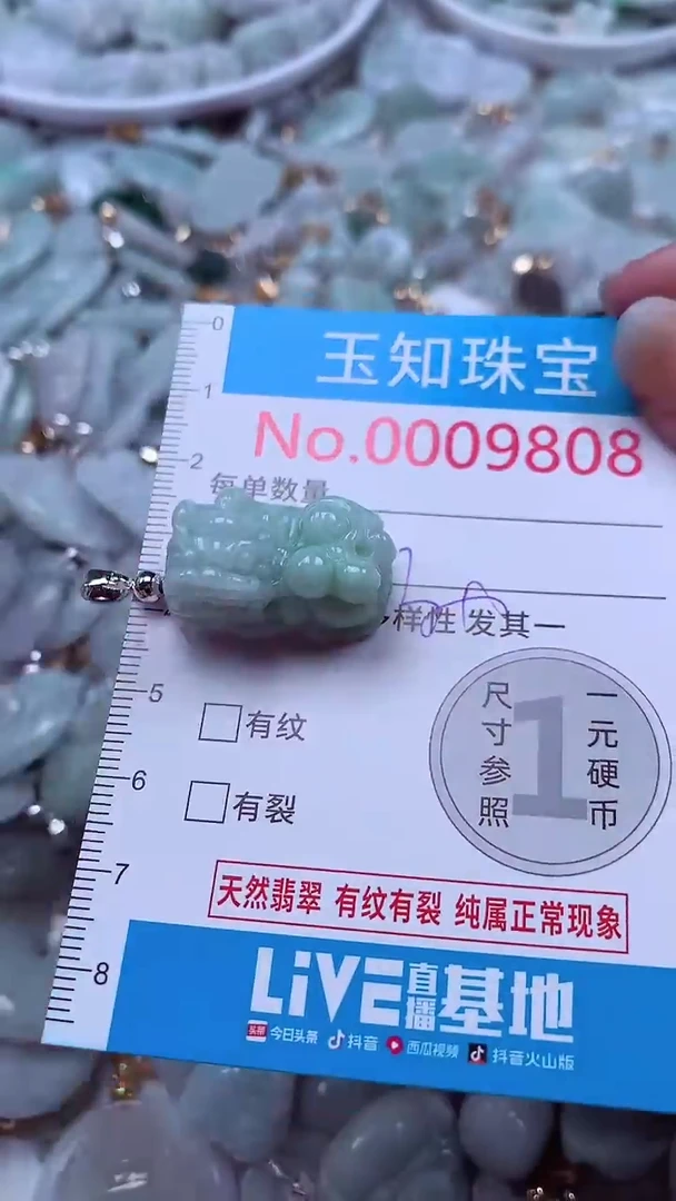 吊坠(不含链)未镶嵌翡翠9808