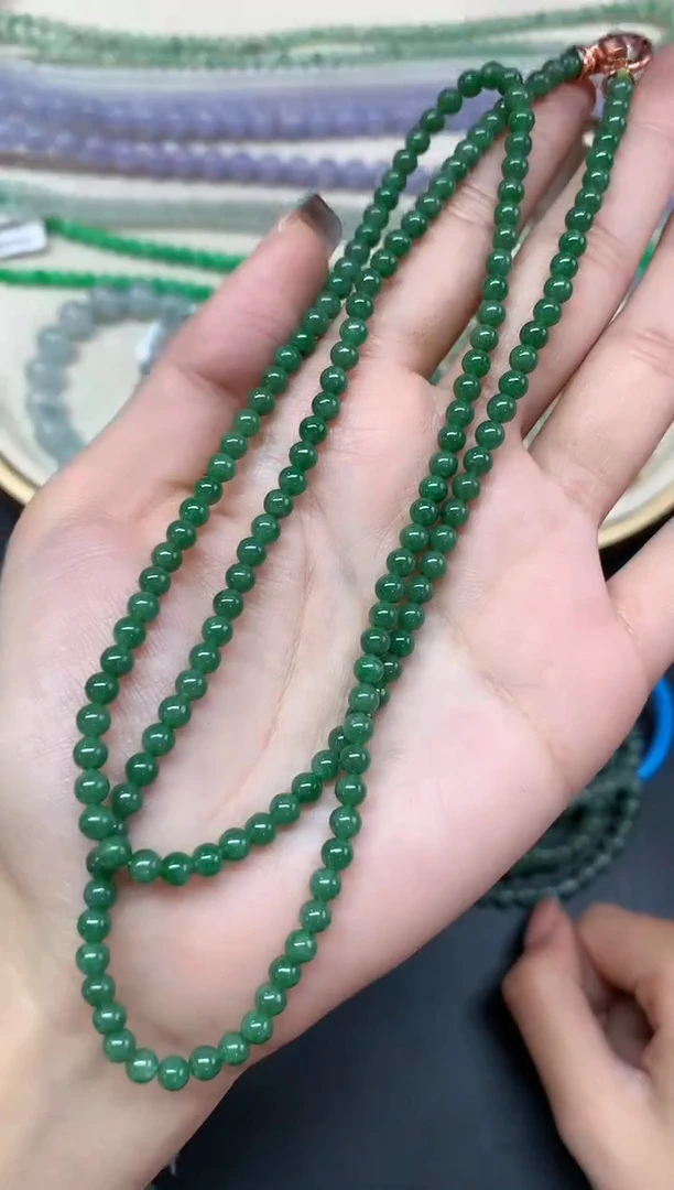 【闪购商品】翡翠项链未镶嵌珠链A221|980