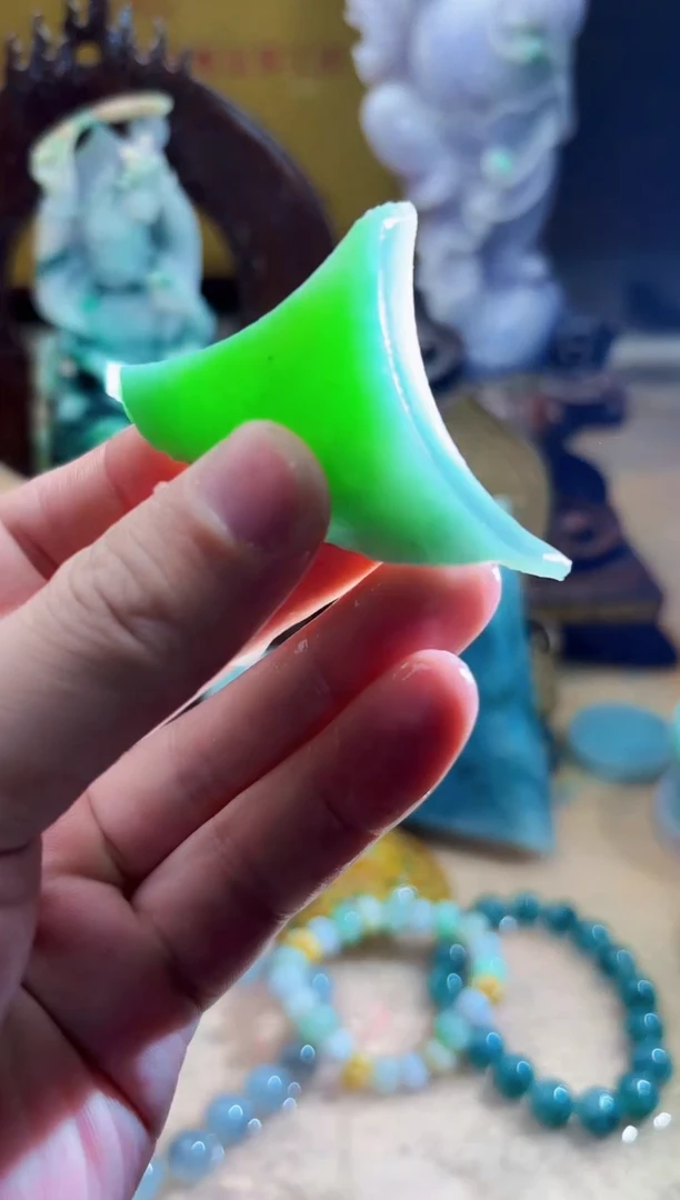 未镶嵌挂件翡翠A货张麦7477