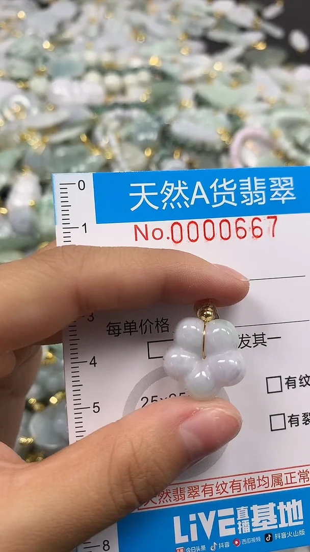 颈饰未镶嵌翡翠净货挂件-0667