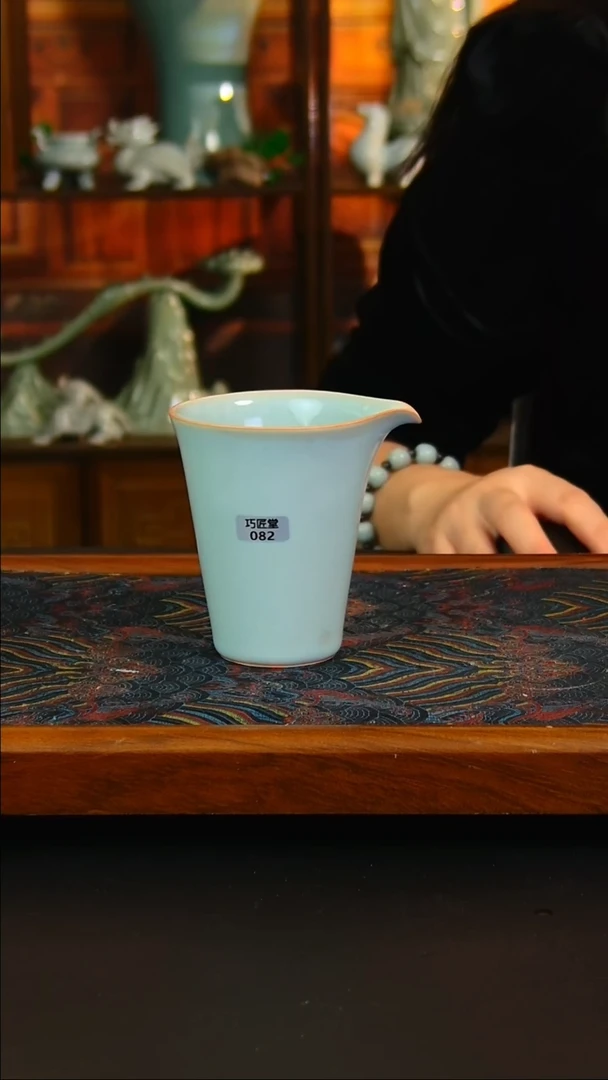 瓷片原矿汝瓷福利单杯，暇