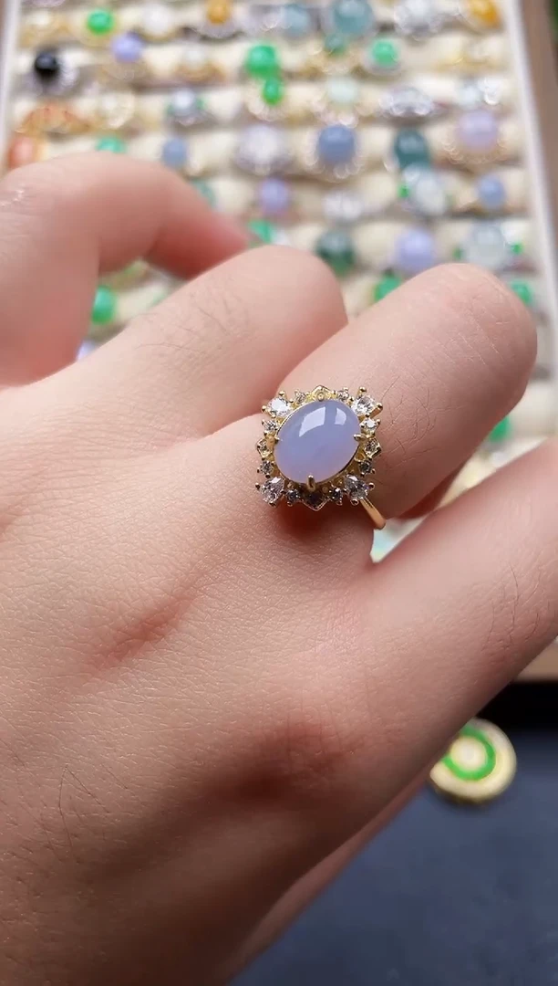 银S925镶嵌戒指翡翠32