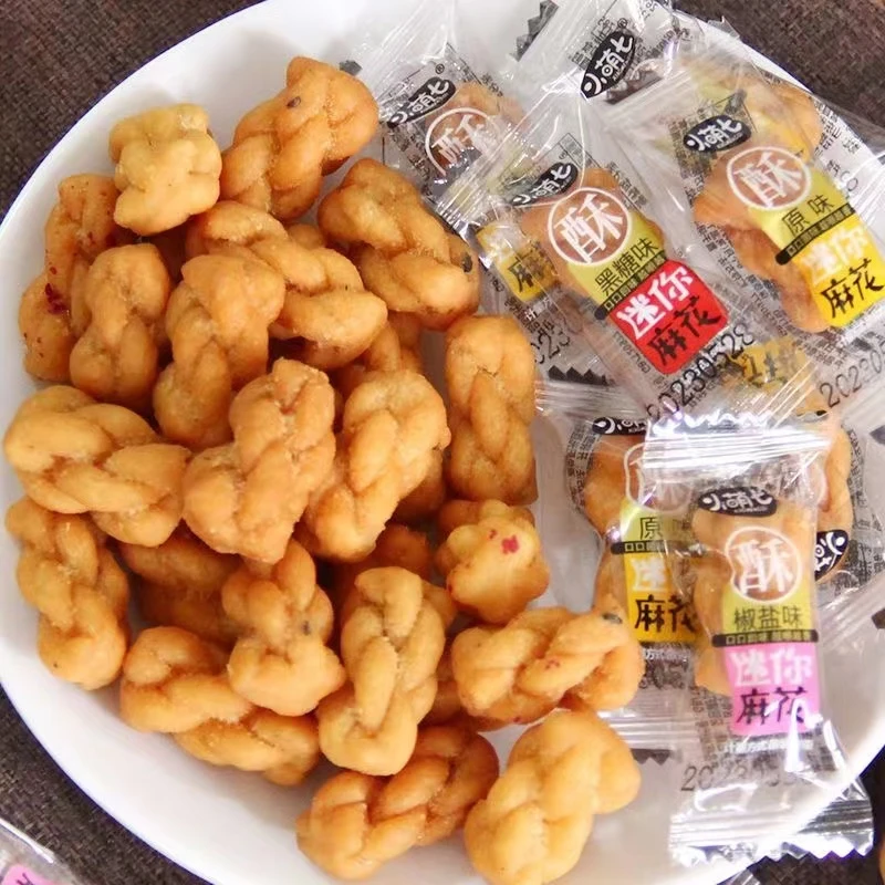 【到手400个】小萌七酥脆迷你小麻花多口味混装小零食
