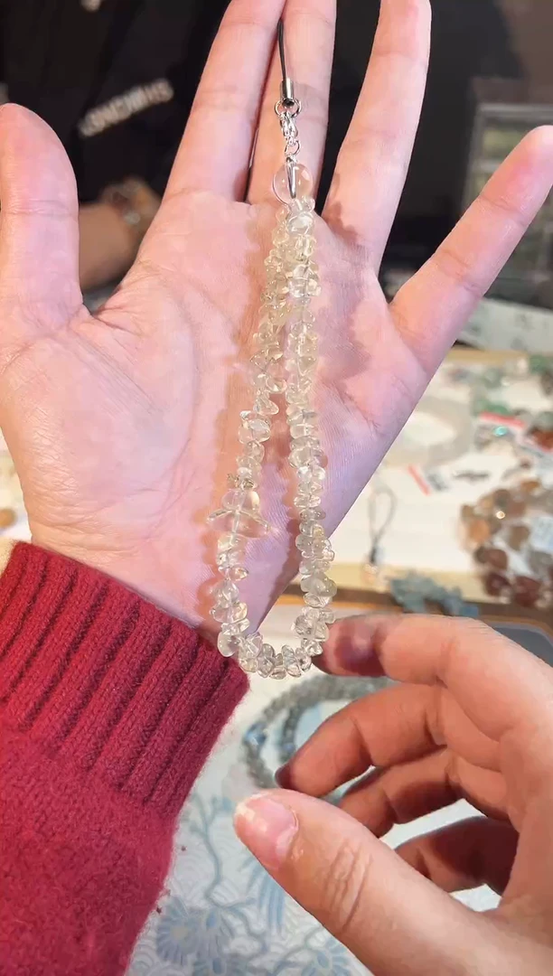 【闪购商品】水晶手链未镶嵌F93手机挂