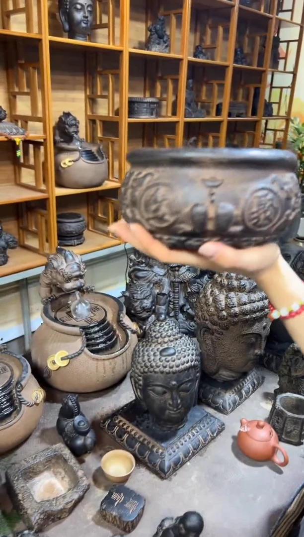 陶土【火山泥】聚宝盆