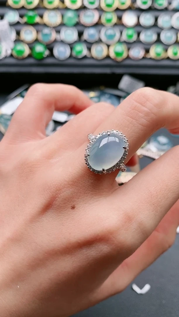 【闪购商品】翡翠戒指银S925镶嵌1111111