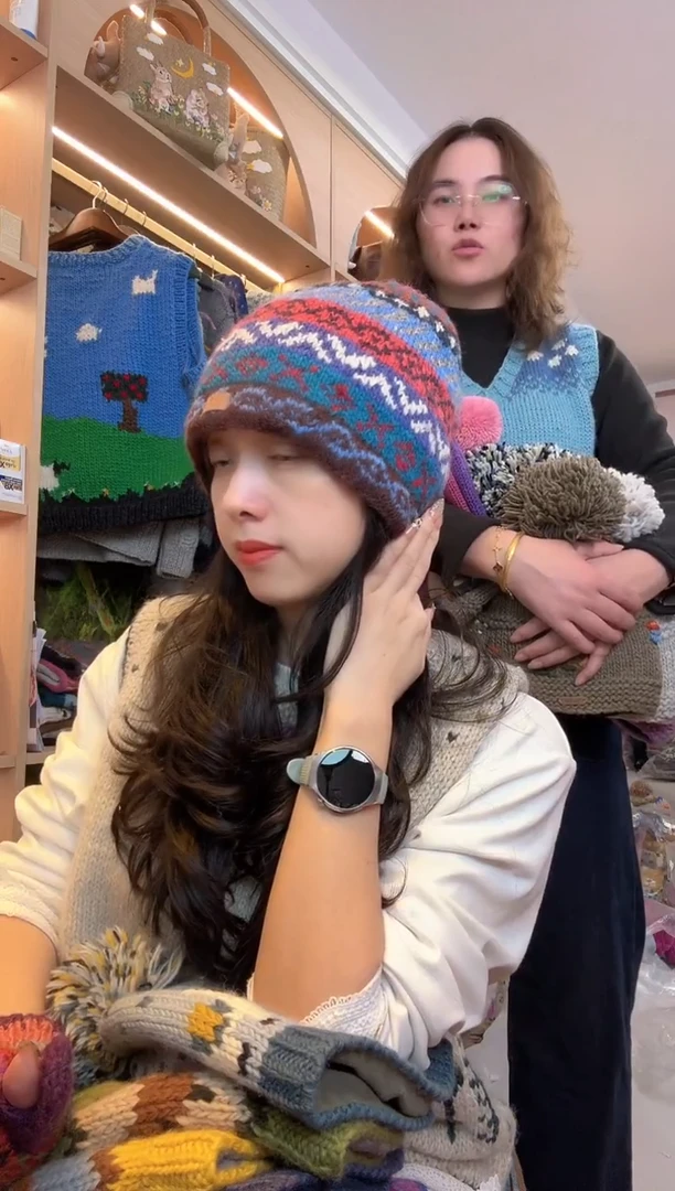 羊毛柚***大百羊毛混色冷帽B706