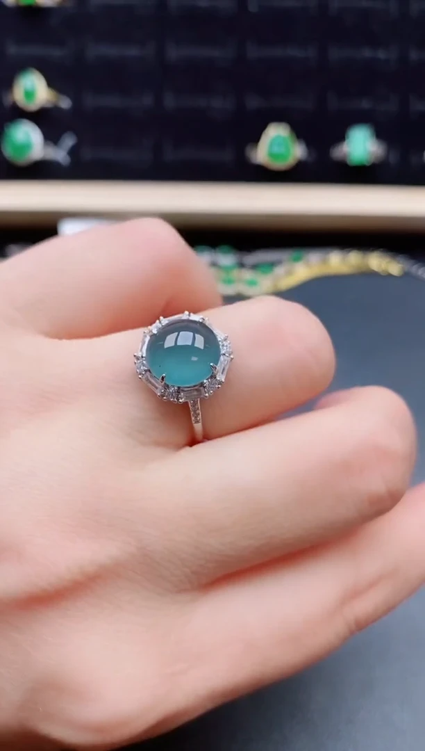 【闪购商品】翡翠戒指银S925镶嵌121212