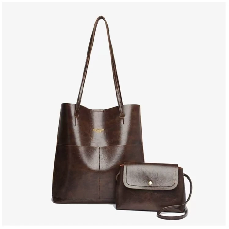 简约大容量2024新款时尚单肩托特包复古休闲时尚百搭潮流斜挎包