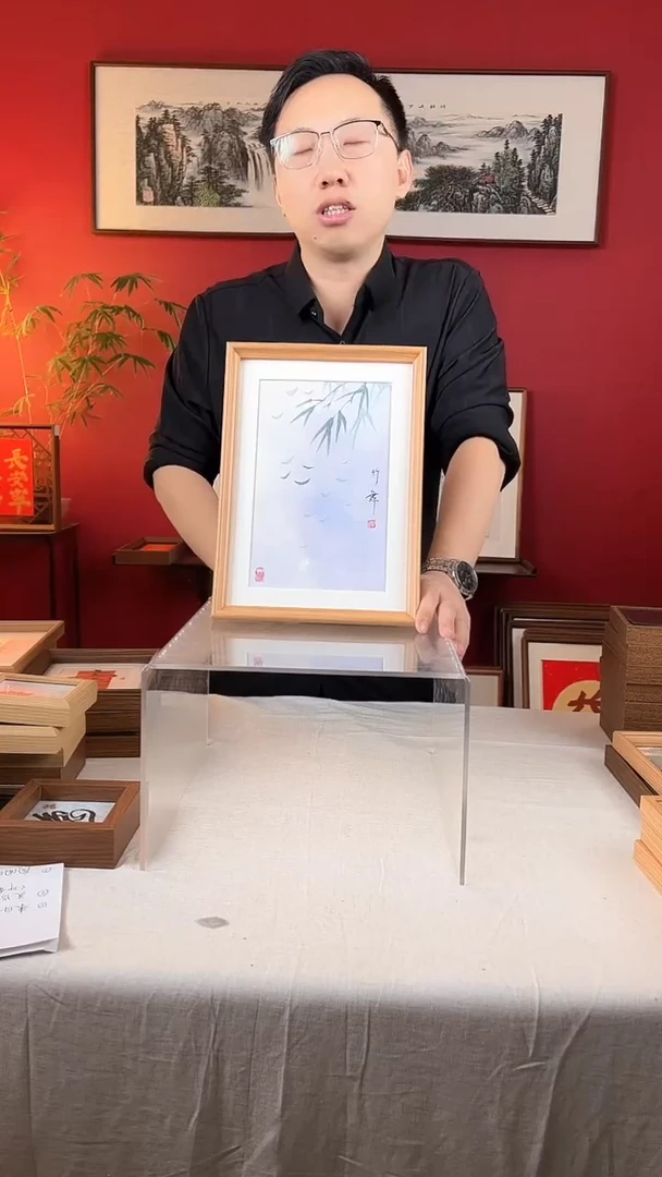【闪购商品】国画竹舞国画摆台
