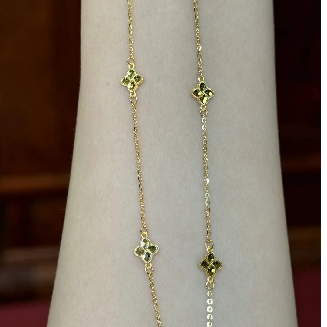 X【满圈老花套链】足金999精工5G